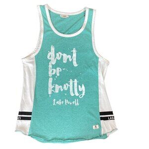 Lagaci Graphic Tank Top Lake Powell, Don't be Knotty, Sz M #206K